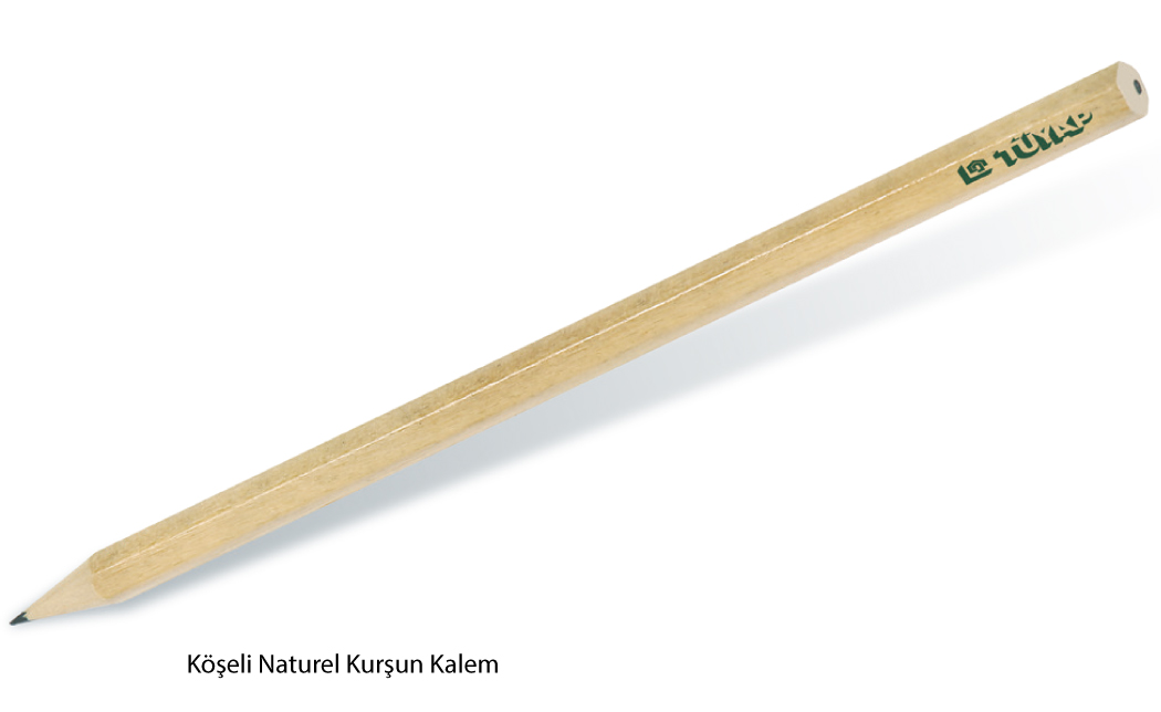 Naturel Köşeli Kurşun Kalem