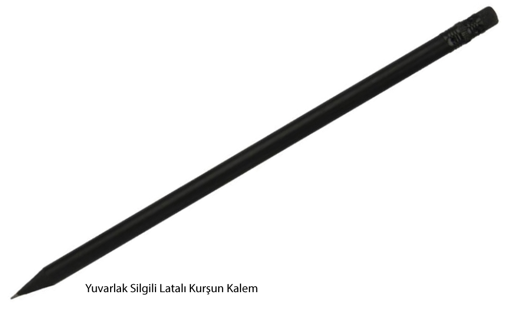 Yuvarlak Silgili Latalı Kurşun Kalem