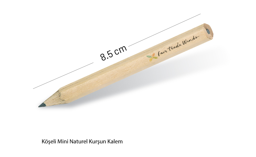 Naturel Köşeli Kurşun Kalem
